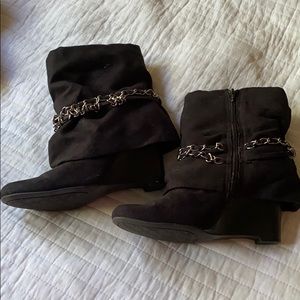 Black Suede boots